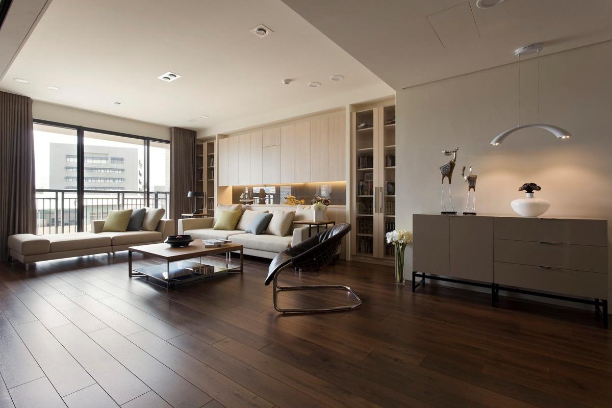 好美家地板：胡桃色栎木地板 新中式典范之作-地板网